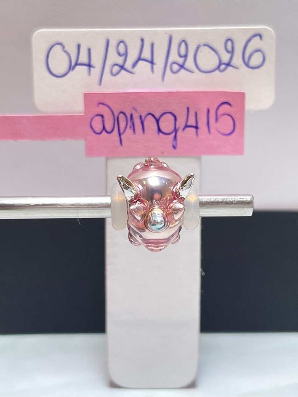 Pandora Flying Unicorn Pig Charm - Picture 2 of 12